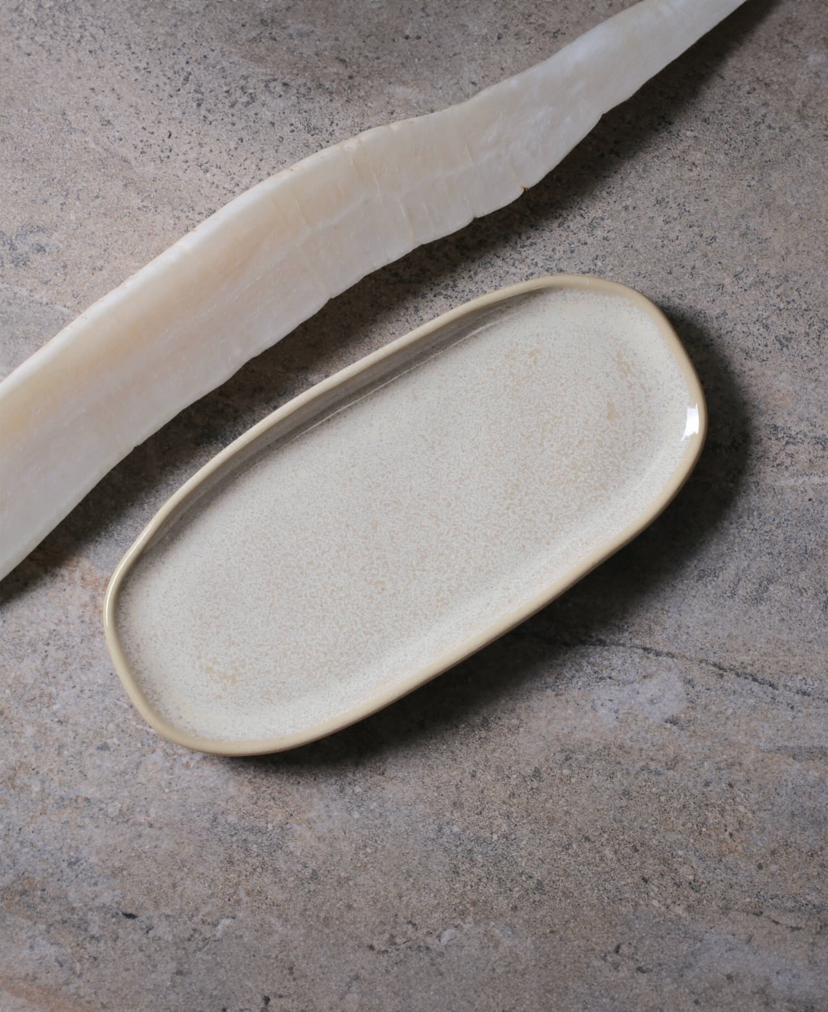 Porto Brasil Medium Shallow 9" Oval Platters, Set Of 4 In Latte