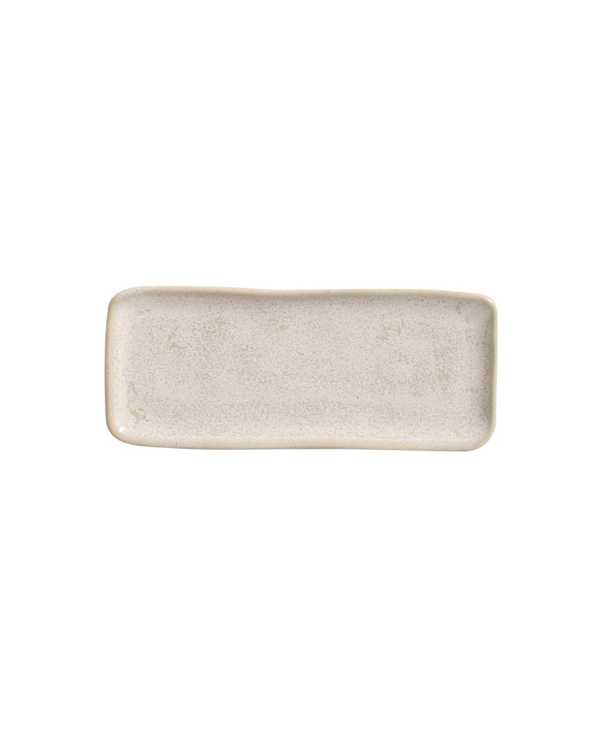 Porto Brasil 8.6" Stoneware Rectangular Platters, Set Of 4 In Latte
