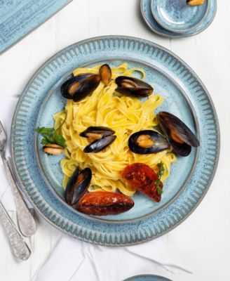 Stoneware Linhas Dinner Plates, Set of 6