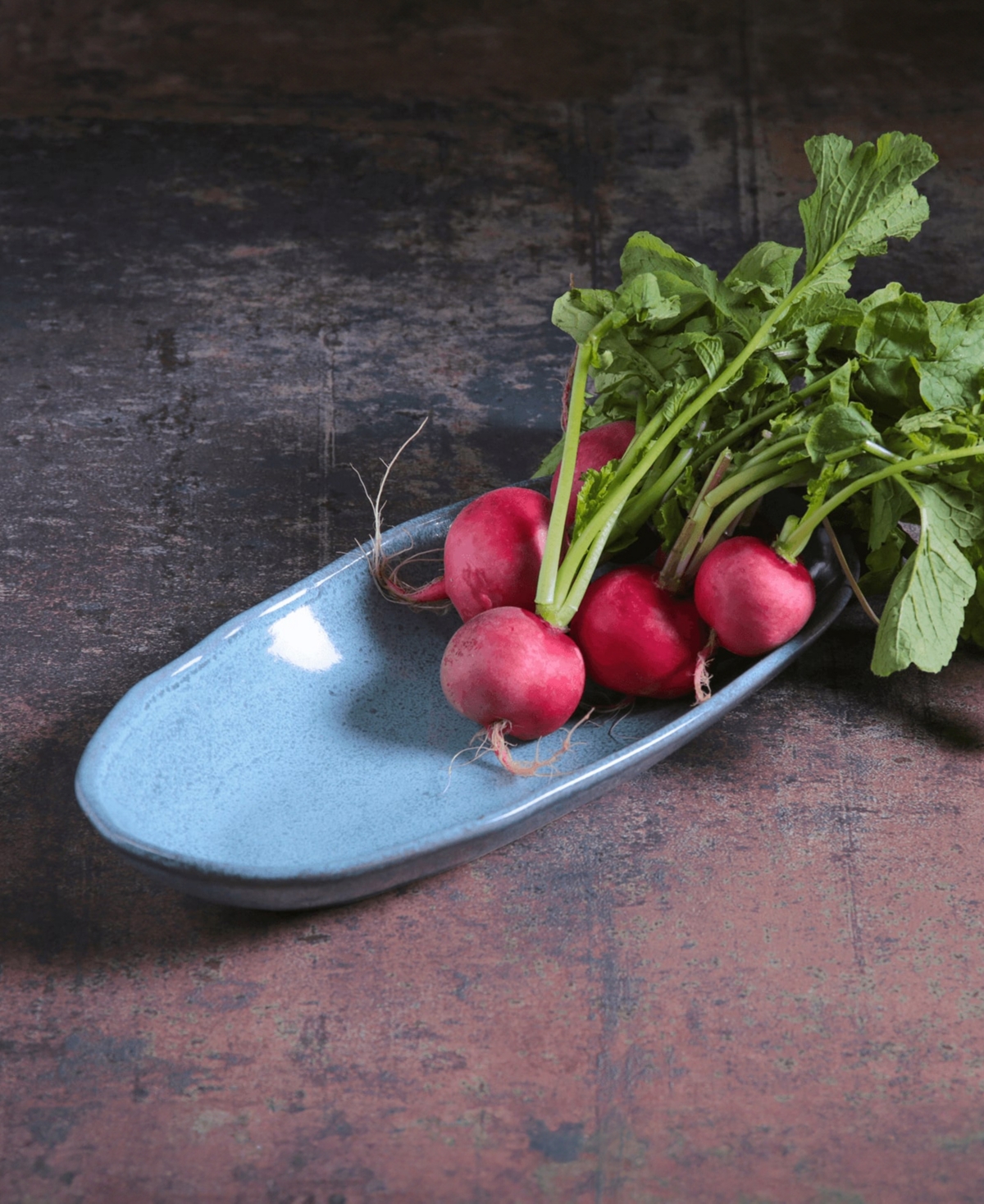 Porto Brasil Stoneware Large Deep Oval Platters, Set Of 4 In Breeze