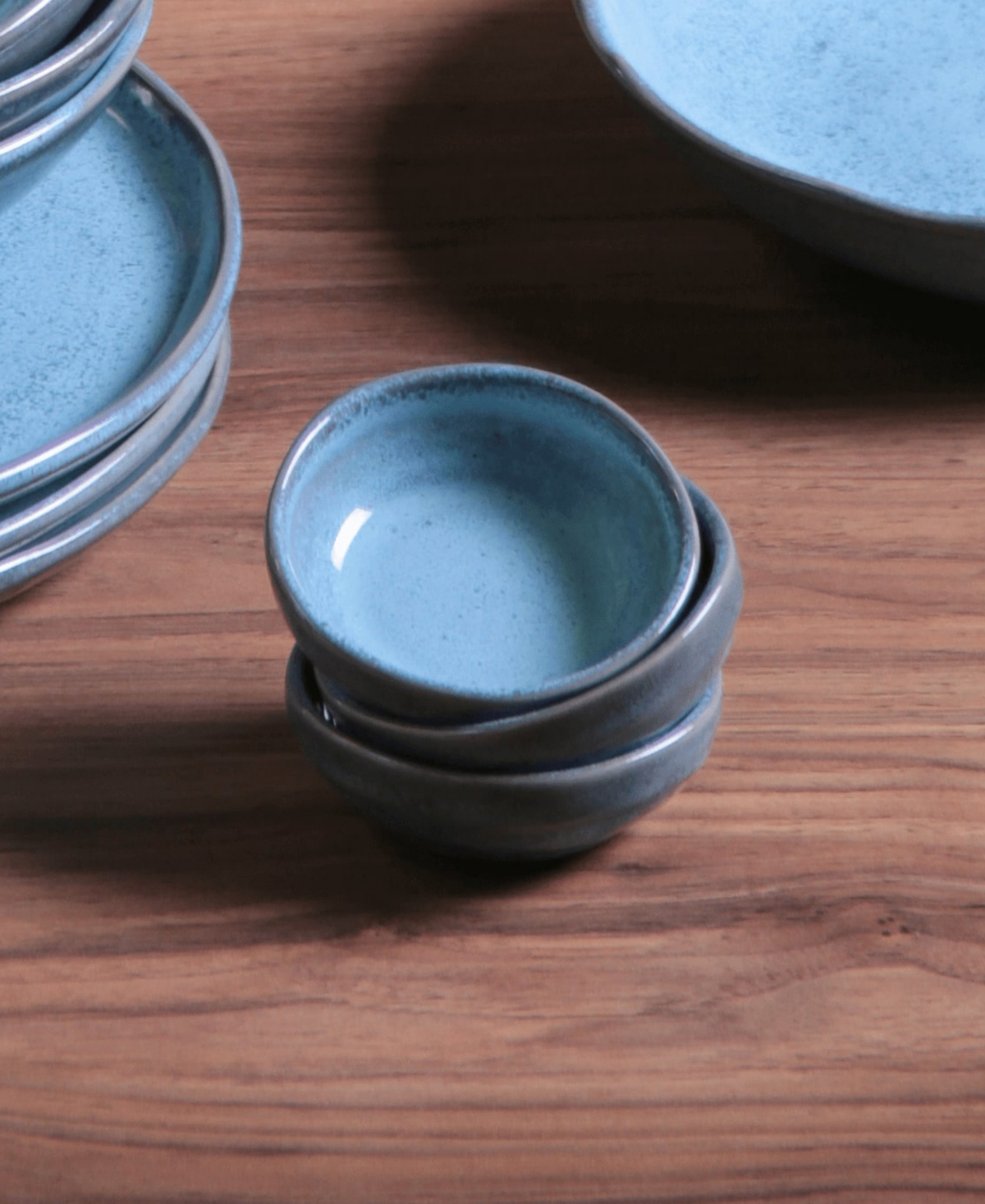 Porto Brasil Stoneware Ramekins, Set Of 6 In Breeze