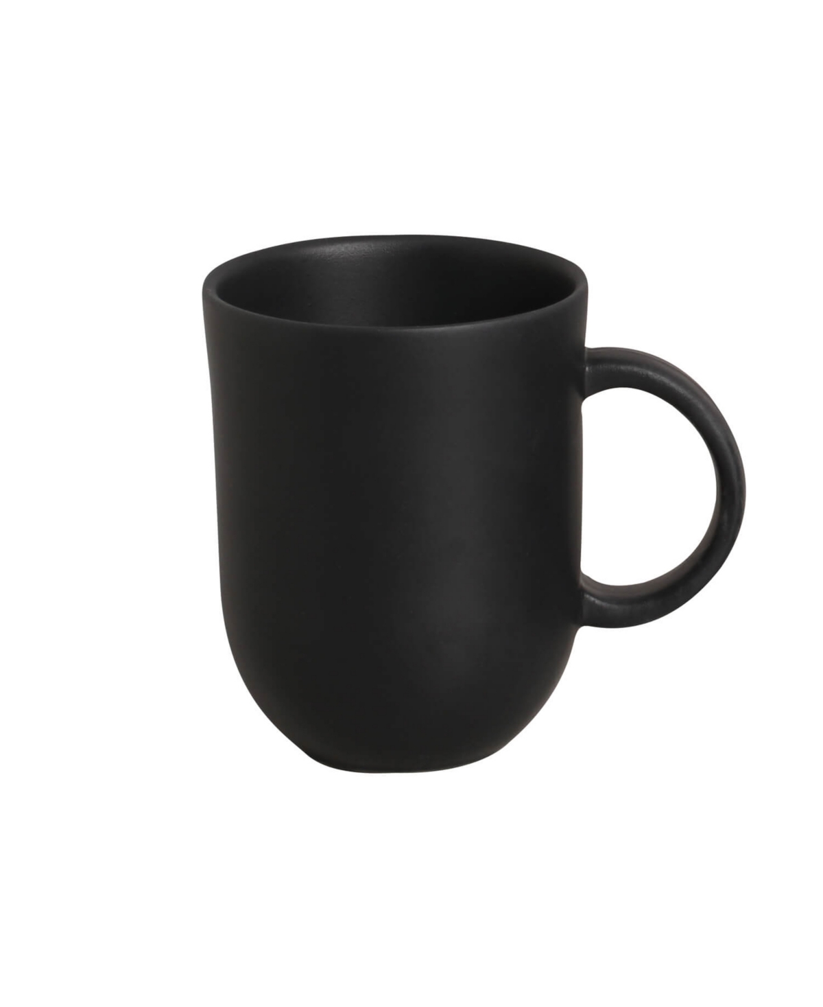 Porto Brasil Stoneware Coup Mugs, Set Of 4 In Matte Black