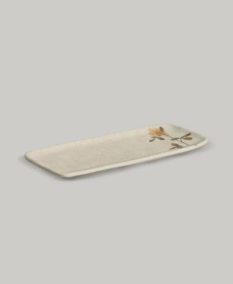 Stoneware Rectangular Platters, Set of 4