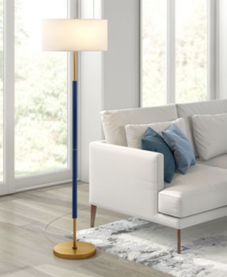 61.5" Metal Simone 2-Light Floor Lamp