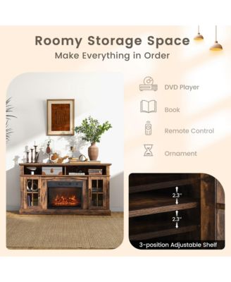 Stand with 1400W Electric Fireplace