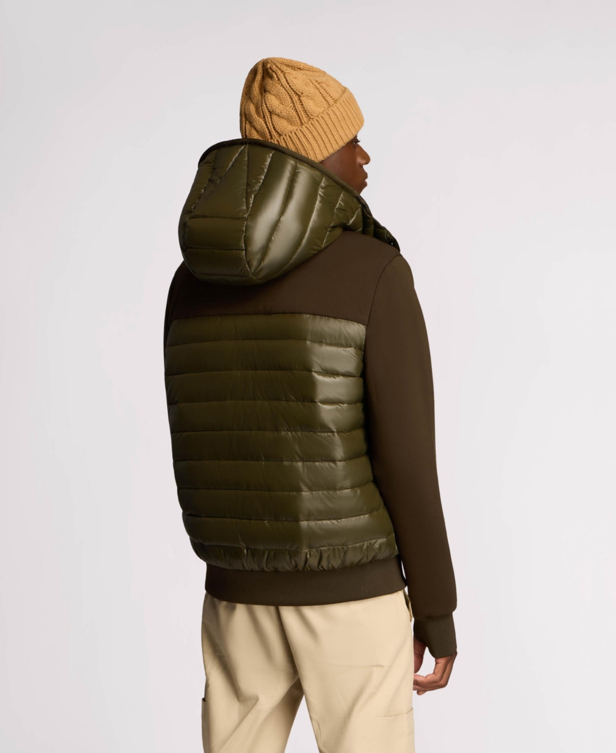 Alpenhaus Men's Nimbus Lightweight Mixed Media Hybrid Bomber Jacket