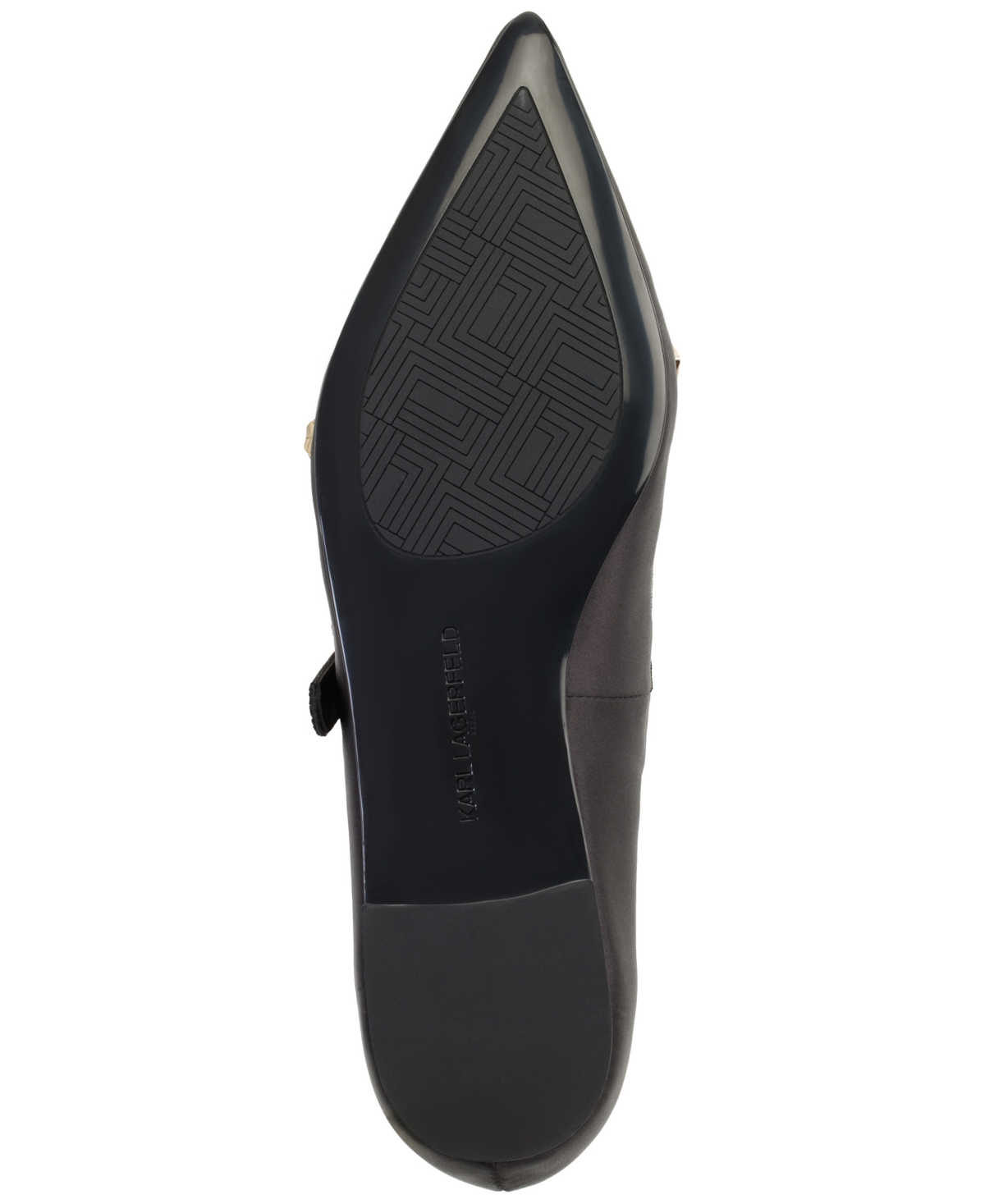 Karl Lagerfeld Paris Veyda Pointed Toe Mary Jane Flat In Black