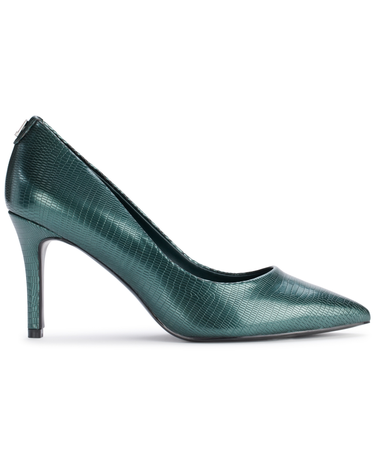 Karl Lagerfeld Paris Royale Pointed Toe Pump In Forest Green