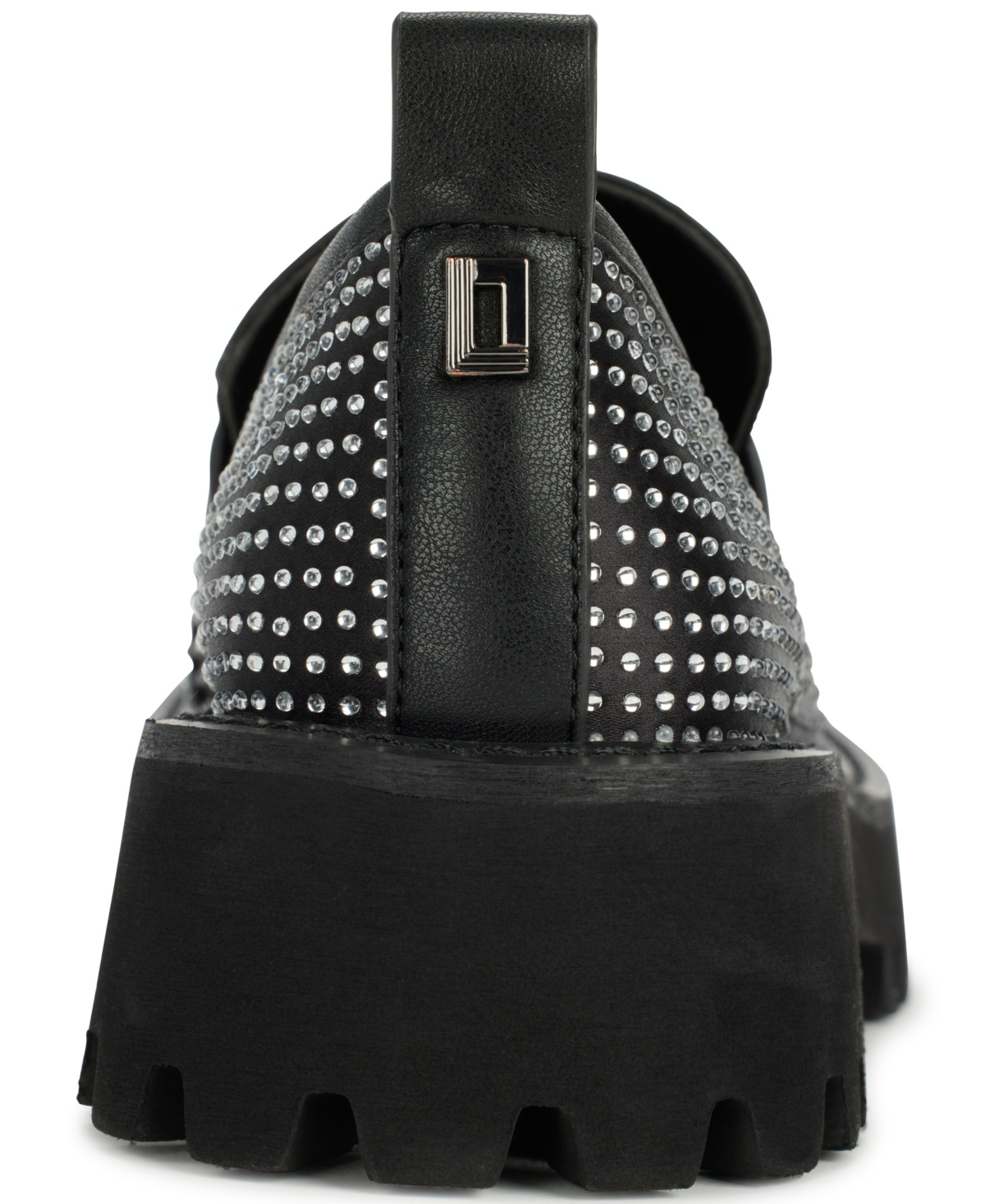 Karl Lagerfeld Paris Grady Crystal Lug Sole Loafer In Black