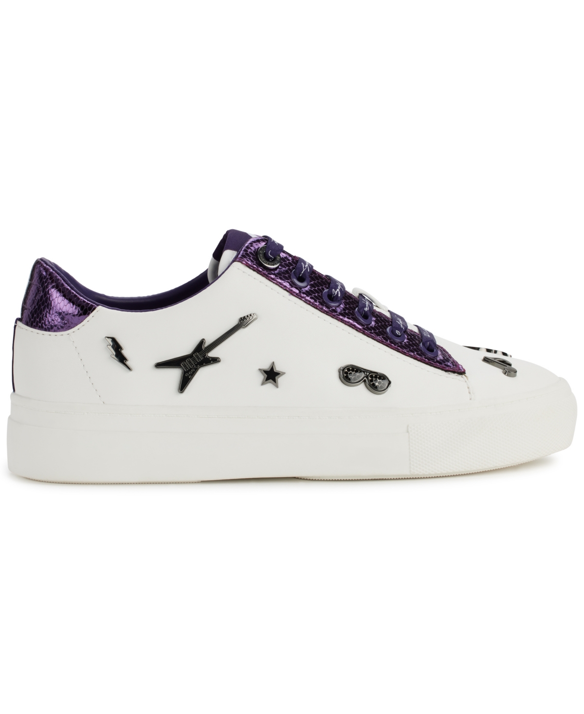 Karl Lagerfeld Paris Women's Cate Rocker Lace-Up Sneakers -Plum
