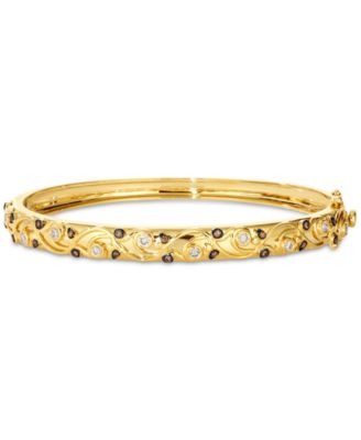 Le Vian - Nude Diamond & Chocolate Diamond Bangle (3/8 ct. t.w.) in 14k Honey Gold