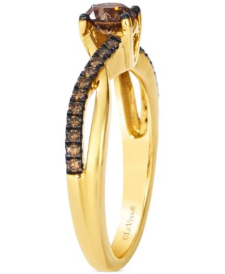 Chocolatier Chocolate Diamond Ring (5/8 ct. t.w.) in 14k Honey Gold