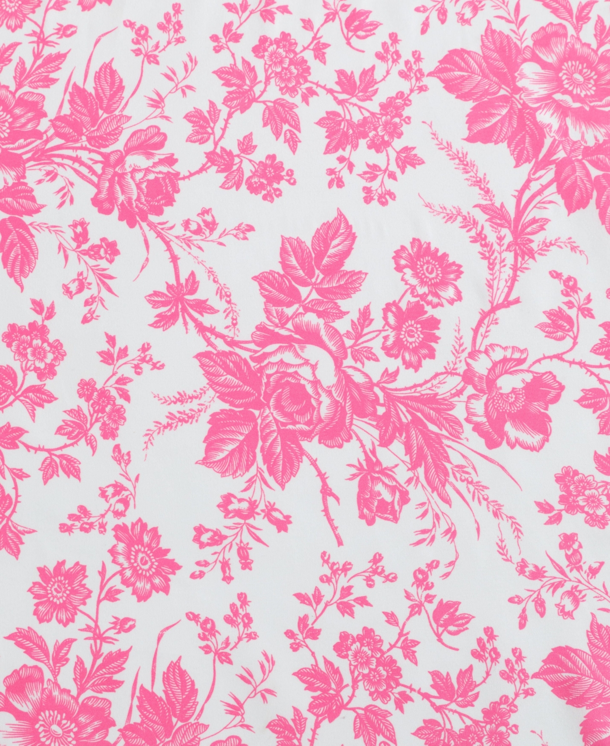 Shop Betsey Johnson Printed Microfiber 3 Piece Sheet Set, Twin In Hot Pink Toile