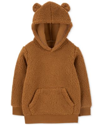 Carter s Toddler Boys Sherpa Hoodie 5T Brown