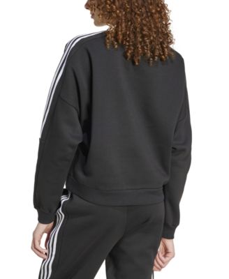アディダス Adidas 【 Tiro Cut 3-Stripes Fleece Sweatshirt Womens Women 】 レディース adidas Women's Tiro Cut 3-Stripes Fleece Sweatshirt - Macy's