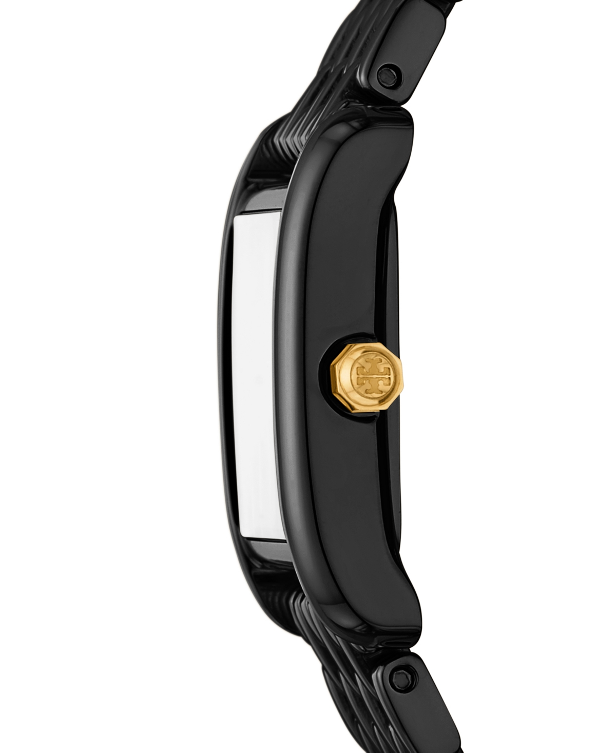 Tory Burch Women's The Eleanor Black-tone Stainless Steel Bracelet Watch 28mm In Black