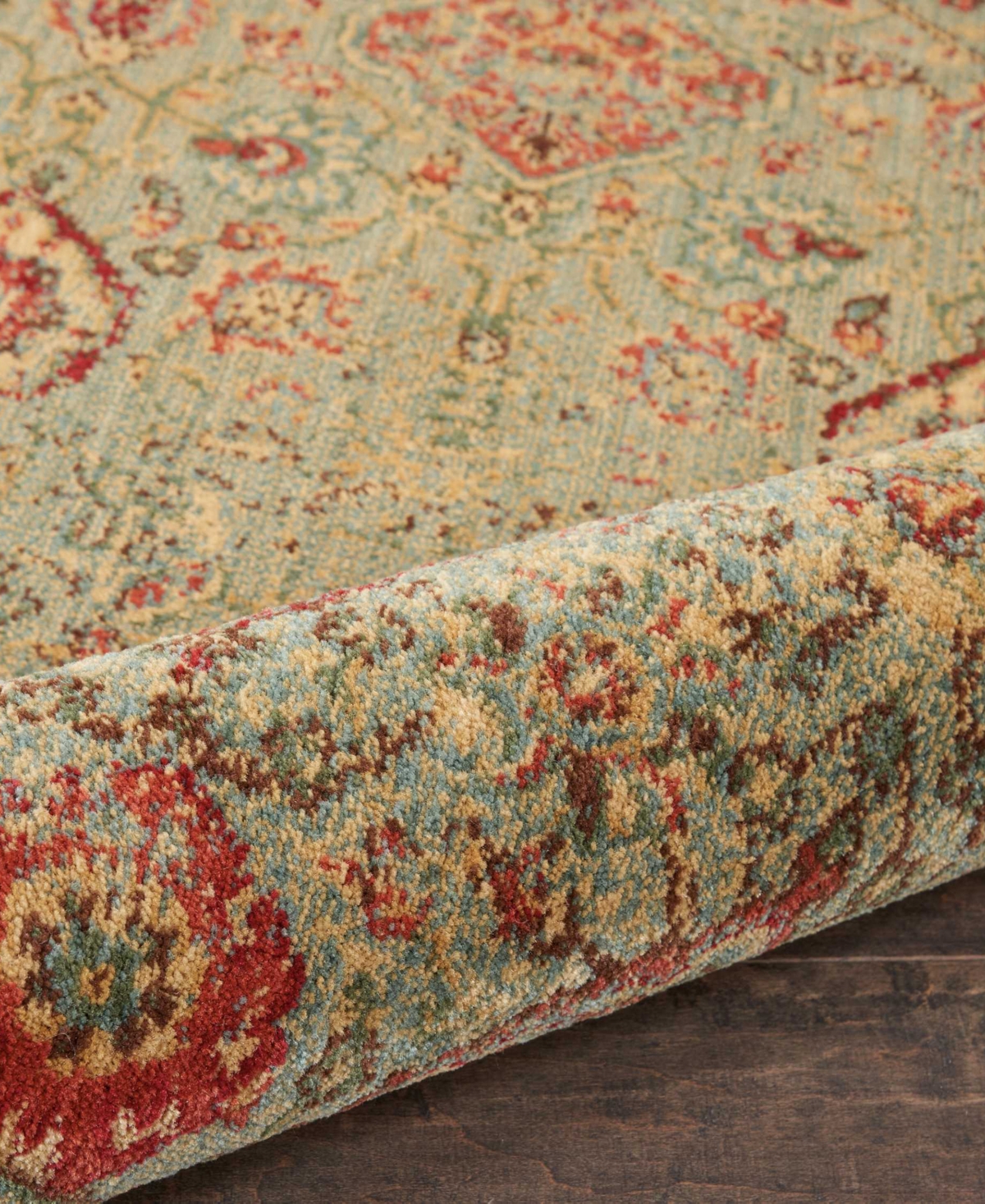 Nourison Home Somerset St90 2'x5'9" Runner Area Rug In Light Green