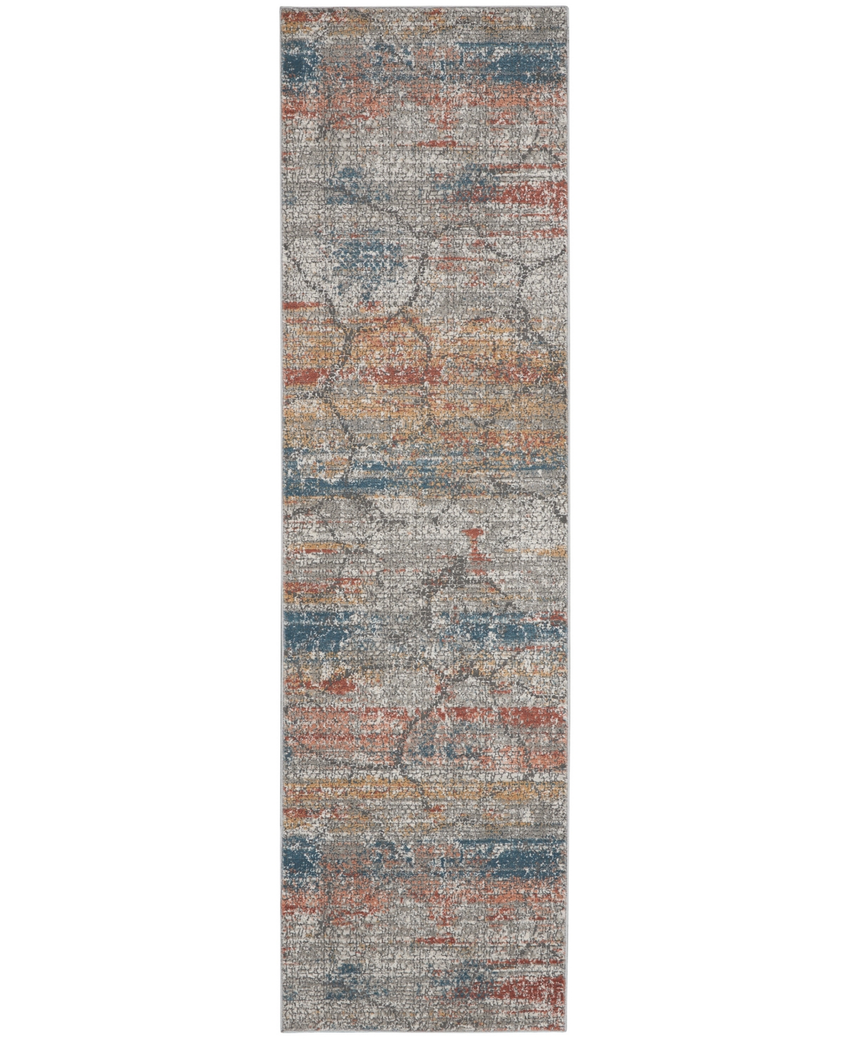 Nourison Home Rustic Textures Rus11 2'2"x7'6" Runner Area Rug In Multi