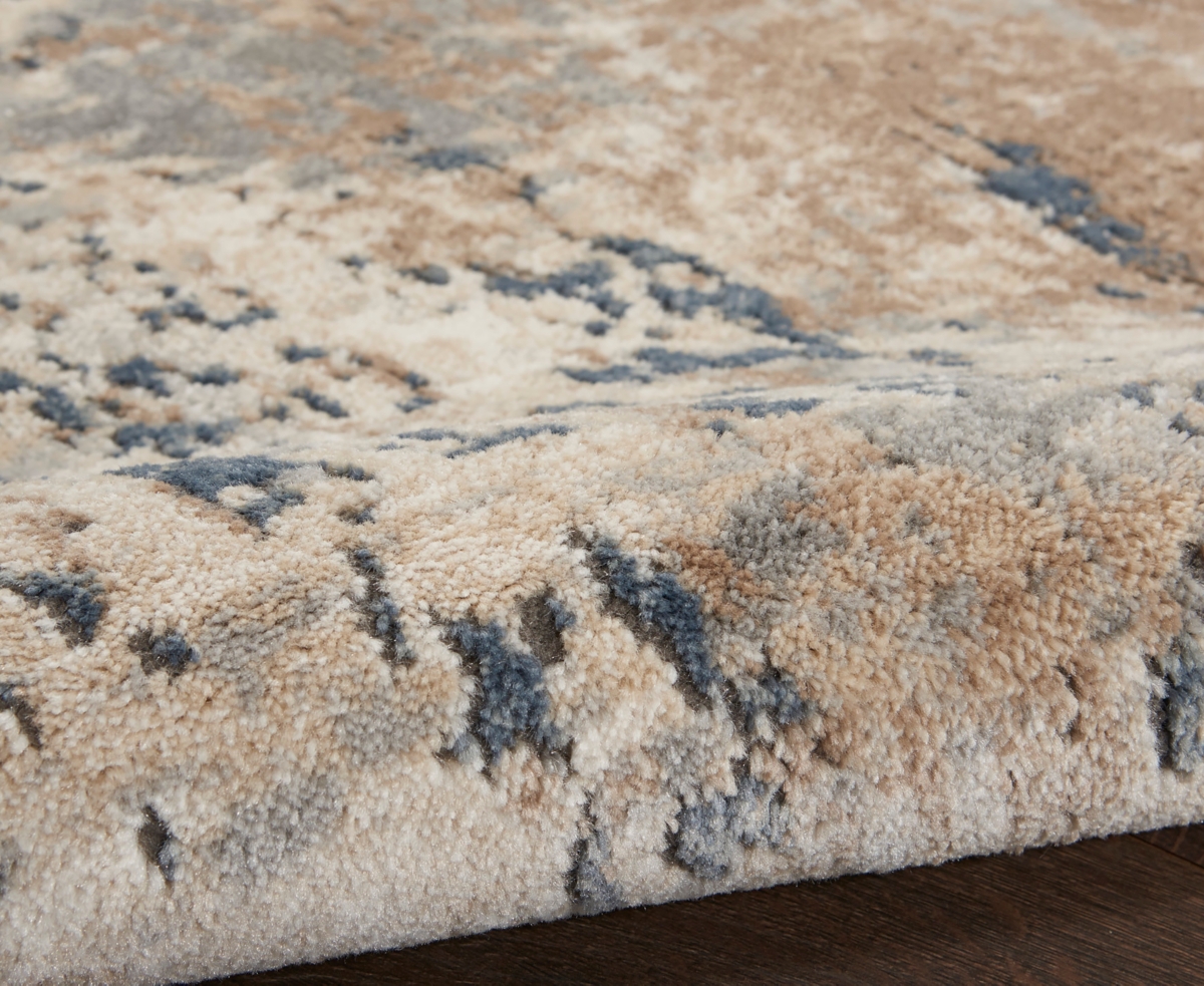 Nourison Home Quarry Qua01 2'2"x7'6" Runner Area Rug In Beige,gray