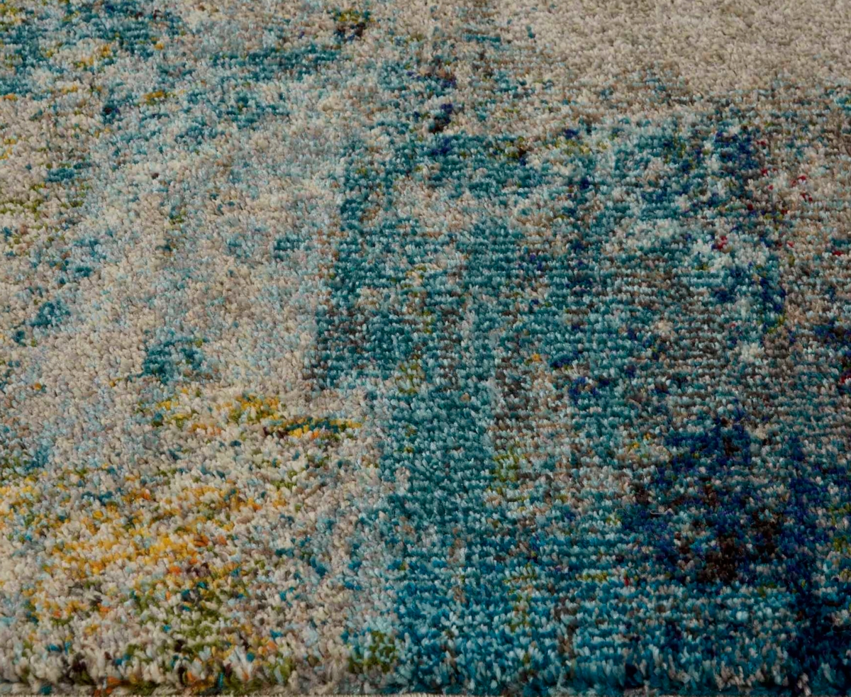 Nourison Home Celestial Ces02 2'2"x7'6" Runner Area Rug In Aquamarine