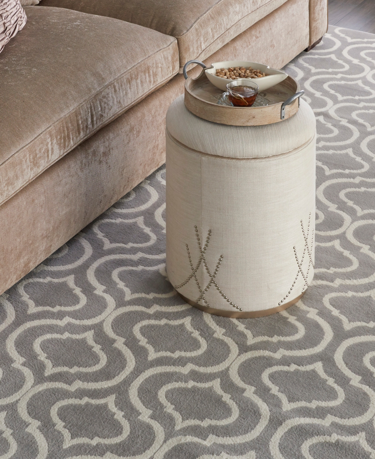 Nourison Home Jubilant Jub19 7'x10' Area Rug In Gray