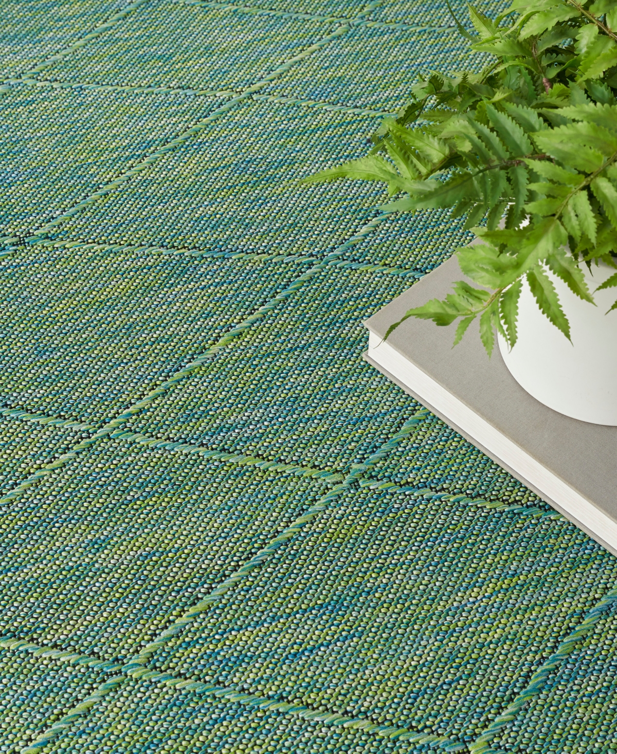 Nourison Home Washable Solutions Wsl01 7'x10' Area Rug In Blue,green