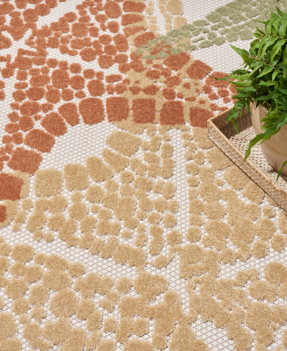 Nourison Home Aloha Alh28 7'10"x10'6" Area Rug In Ivory