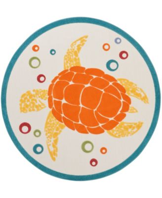 Aloha ALH27 5'3"x5'3" Round Area Rug