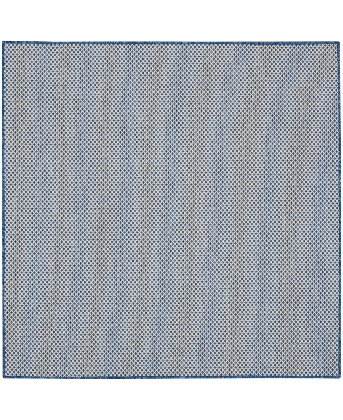 Nourison Home Courtyard Cou01 5'x5' Square Area Rug In Ivory,blue