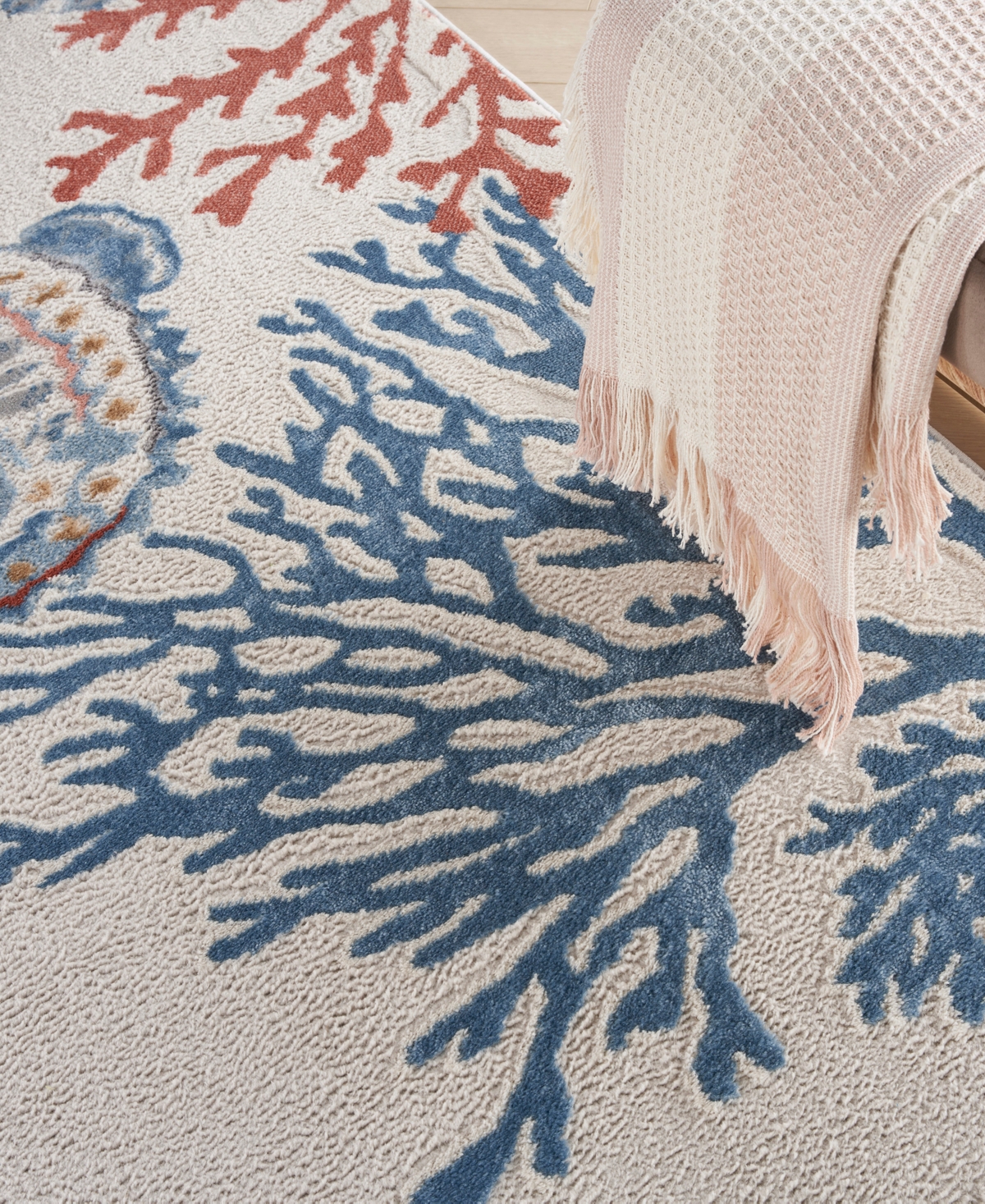 Nourison Home Seaside Sds03 7'10"x9'10" Area Rug In Multi