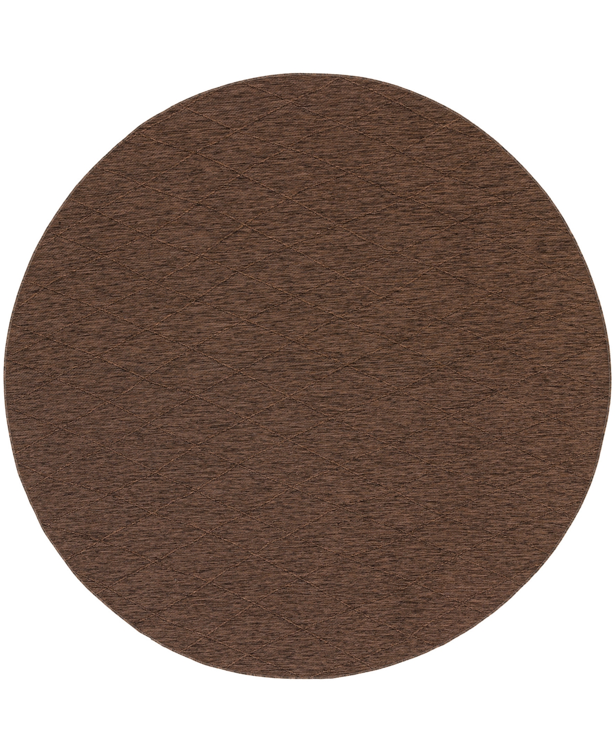 Nourison Home Washable Solutions Wsl01 8'x8' Round Area Rug In Mocha