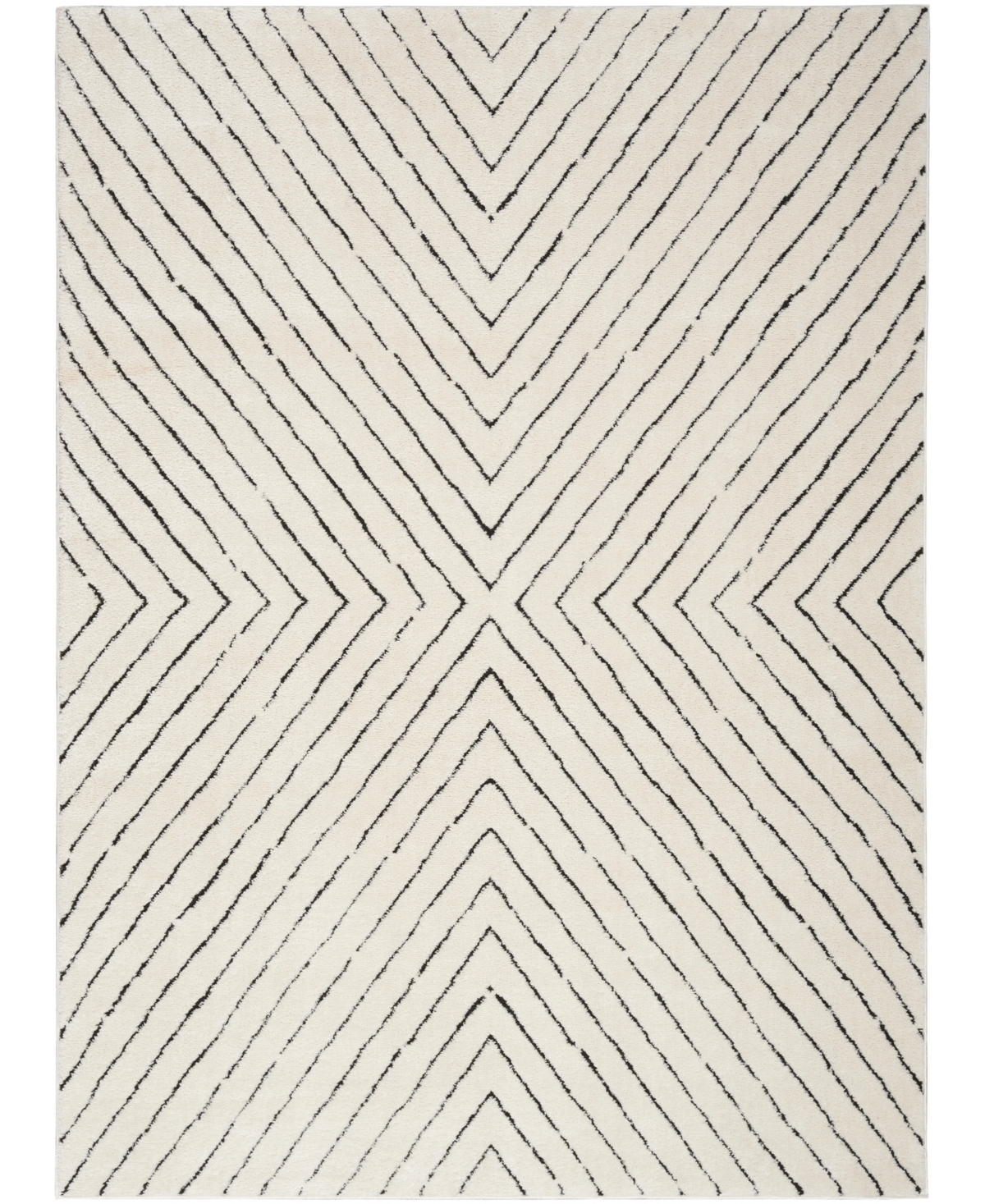 Nourison Home Modern Comfort Mnc01 5'3"x7' Area Rug In Ivory