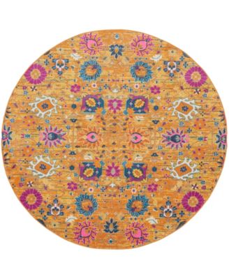 Passion PSN01 8'x8' Round Area Rug