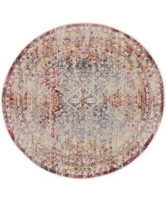 Vintage Kashan VKA09 6'x6' Round Area Rug