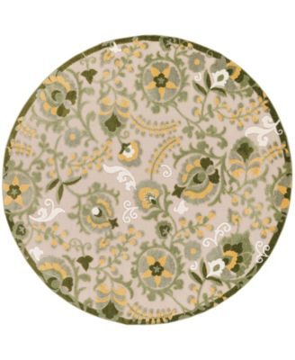 Aloha ALH17 5'3"x5'3" Round Area Rug