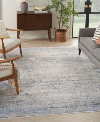 Nourison Home Abstract Hues Abh02 Rug Collection In Blue,gray