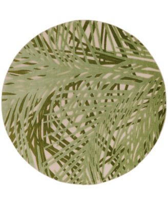 Aloha ALH41 5'3"x5'3" Round Area Rug