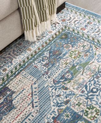 Nourison Home Ankara Global Anr17 Rug Collection In Ivory,mist