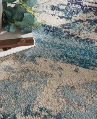 Celestial CES02 5'3"x5'3" Round Area Rug