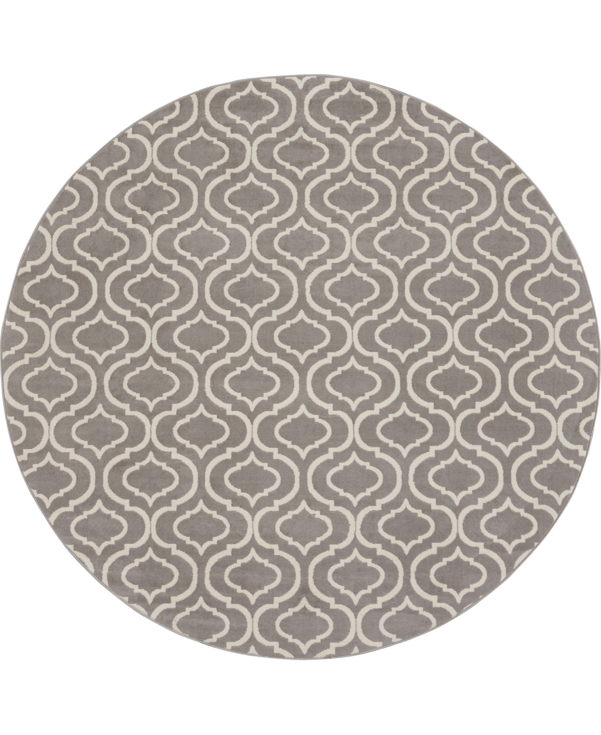 Nourison Home Jubilant Jub19 8'x8' Round Area Rug In Gray