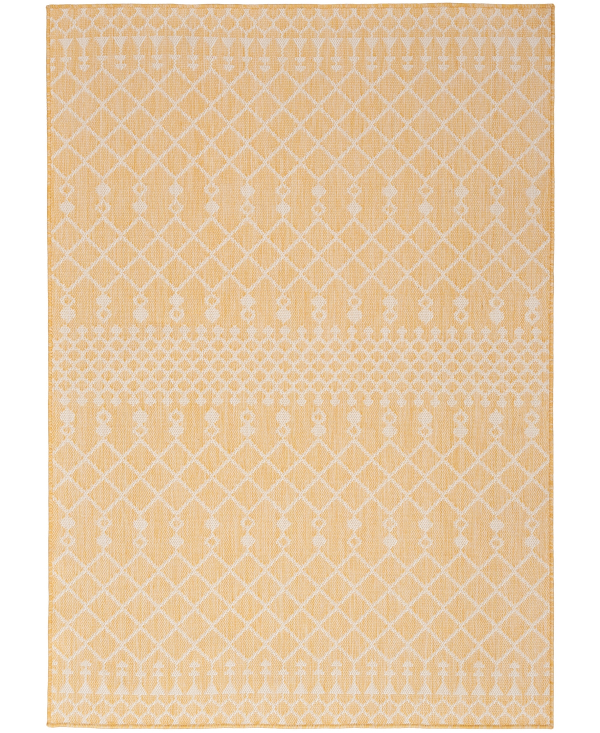 Nourison Home Positano Pos02 7'x10' Area Rug In Yellow