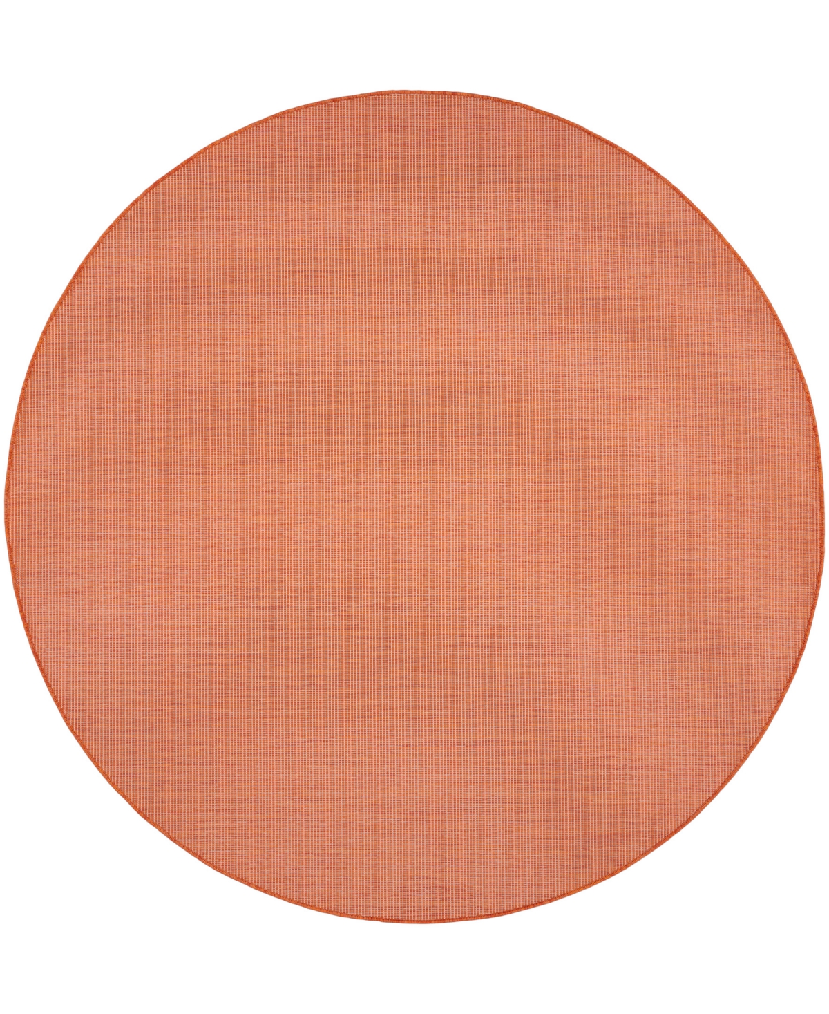 Nourison Home Positano Pos01 8'x8' Round Area Rug In Terracotta