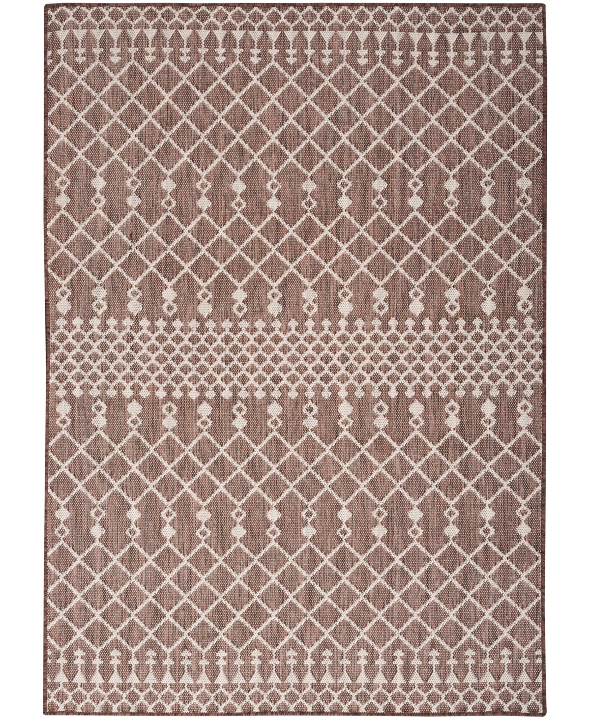 Nourison Home Positano Pos02 7'x10' Area Rug In Taupe