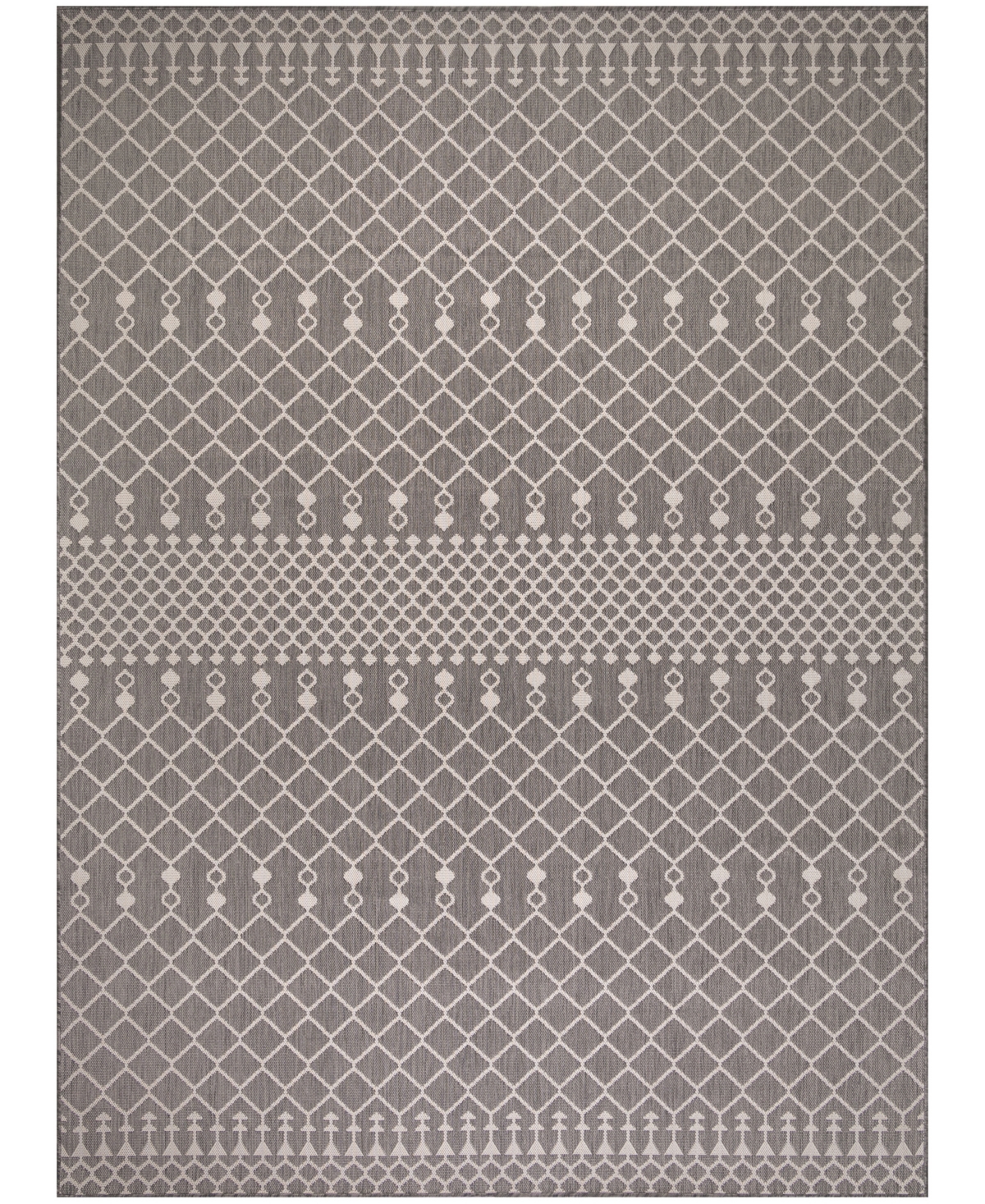 Nourison Home Positano Pos02 8'x10' Area Rug In Charcoal
