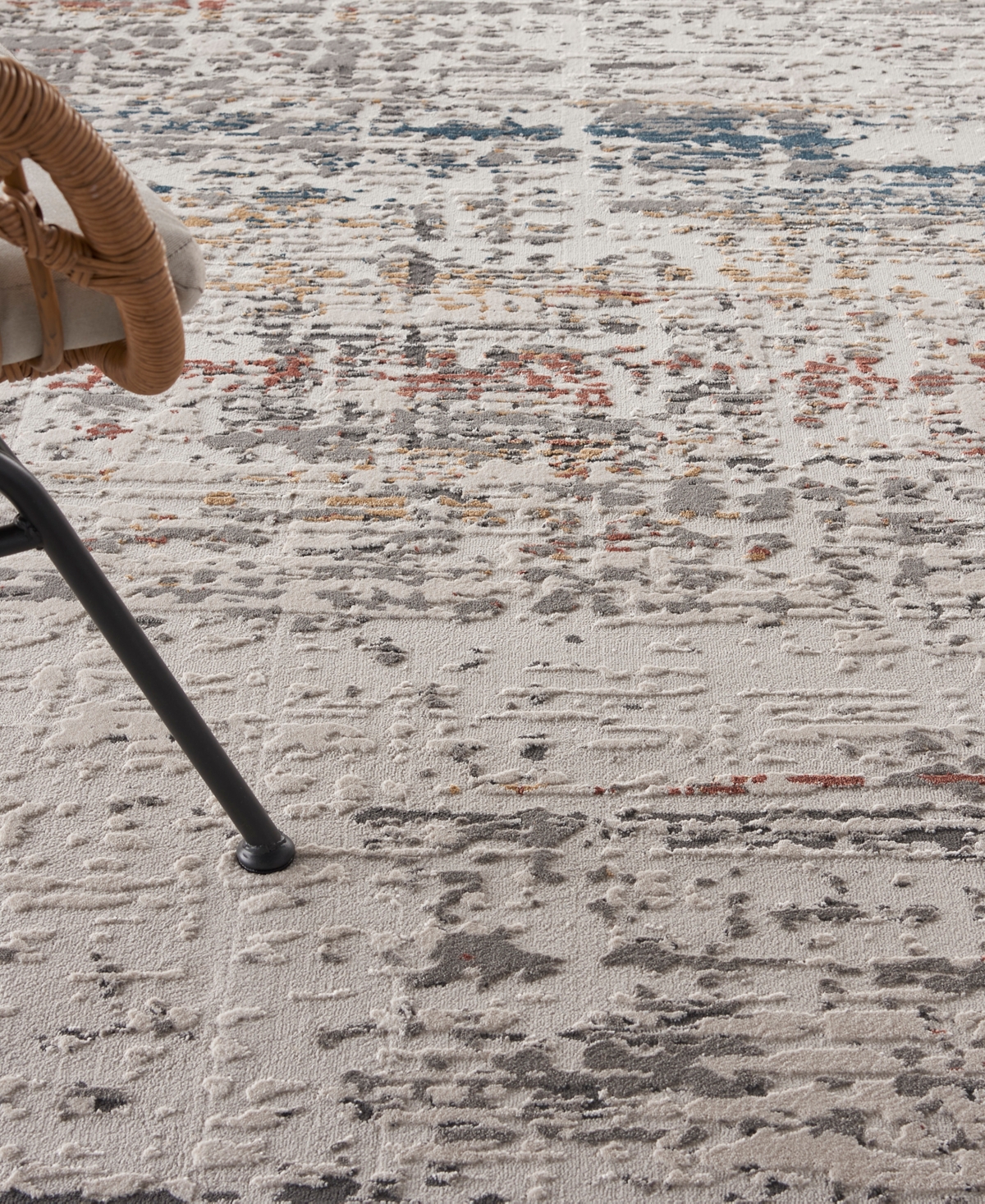Nourison Home Rustic Textures Rus14 7'10"x7'10" Round Area Rug In Multi