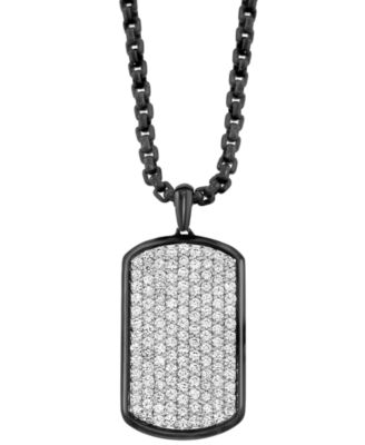 Hot Effy® Sterling Silver Thin Black Chain 22”