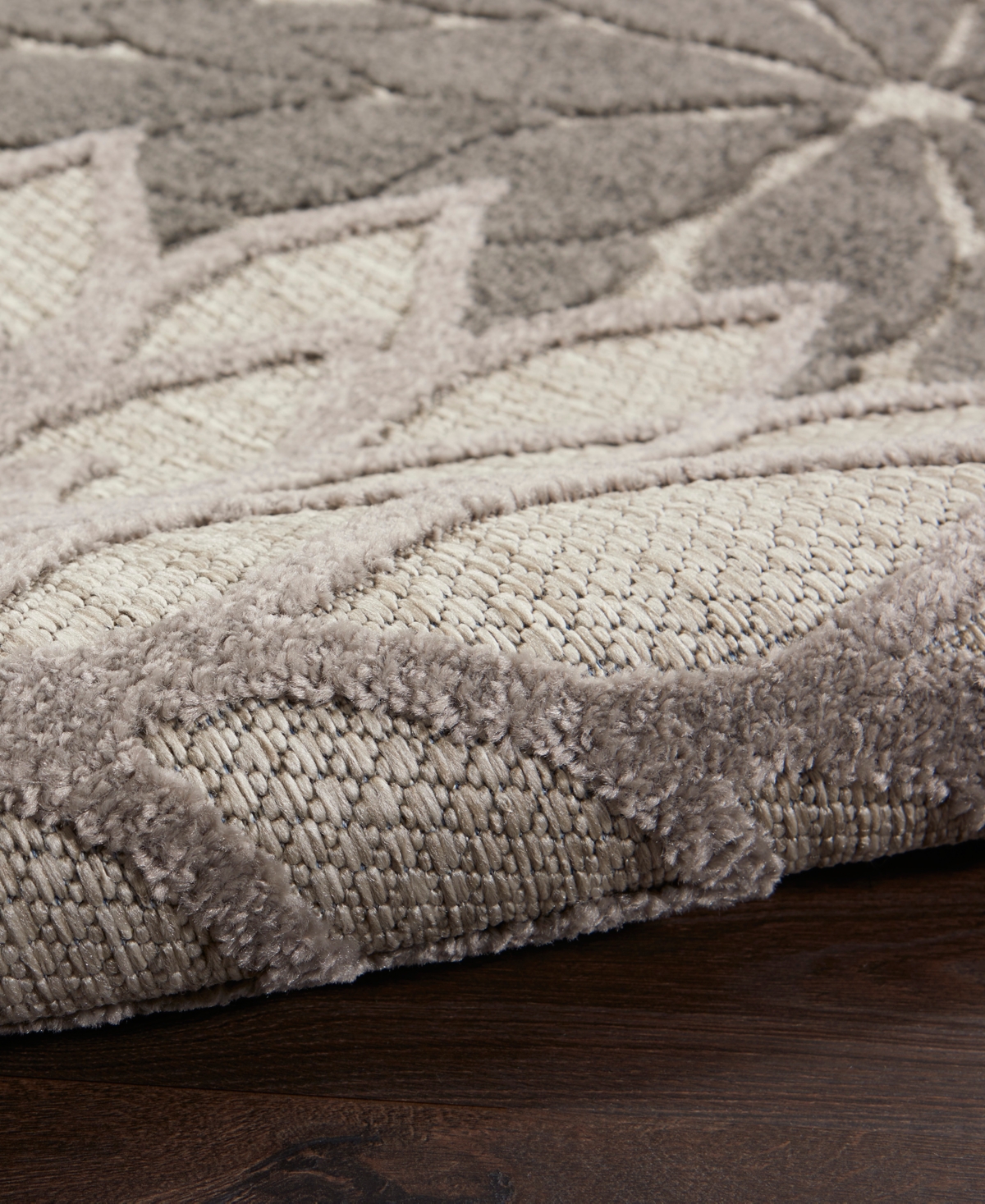 Nourison Home Aloha Alh05 3'x5' Area Rug In Silver,gray