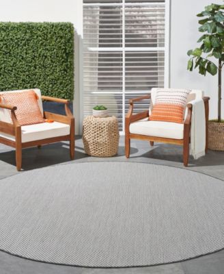Courtyard COU01 8'x8' Round Area Rug