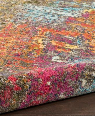 Celestial CES14 5'3"x5'3" Round Area Rug