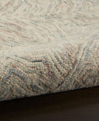 Nourison Home Interlock Itl03 Rug Collection In Blue,ivory